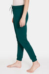 Zivame Soft Terry Fabric Knit Cotton Loungewear Pants - Rain Forest — thumbnail 2